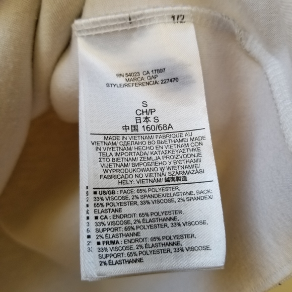 2/$12 Gap Gray Knit Skirt Inverted Pleats Tulip Shape Cute Comfortable Size S - Picture 7 of 7